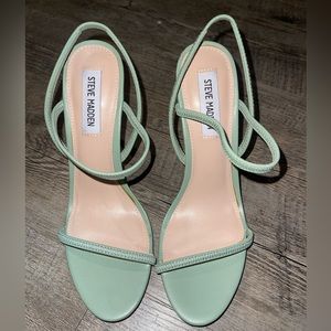 Steve Madden light green high heels